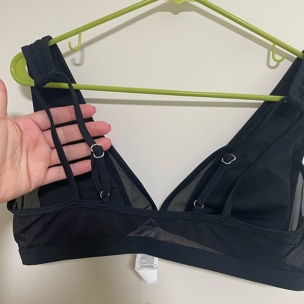 Cupshe black bikini top NWT